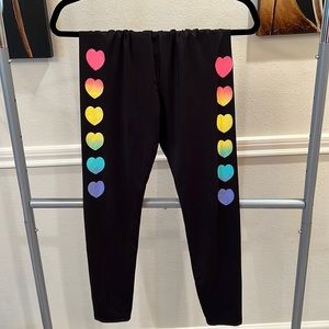 Rainbow heart pants